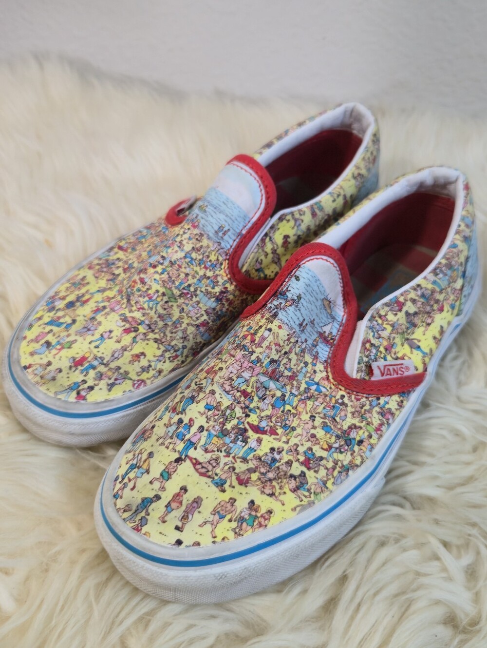 Vans Kids “Where’s Waldo?” Slip-On Sneakers